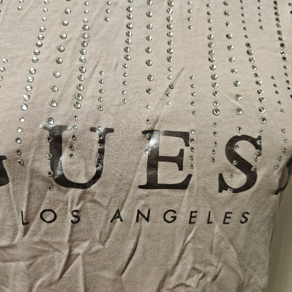 GUESS Embellished Rhinestone Tee - Picture 3 of 10